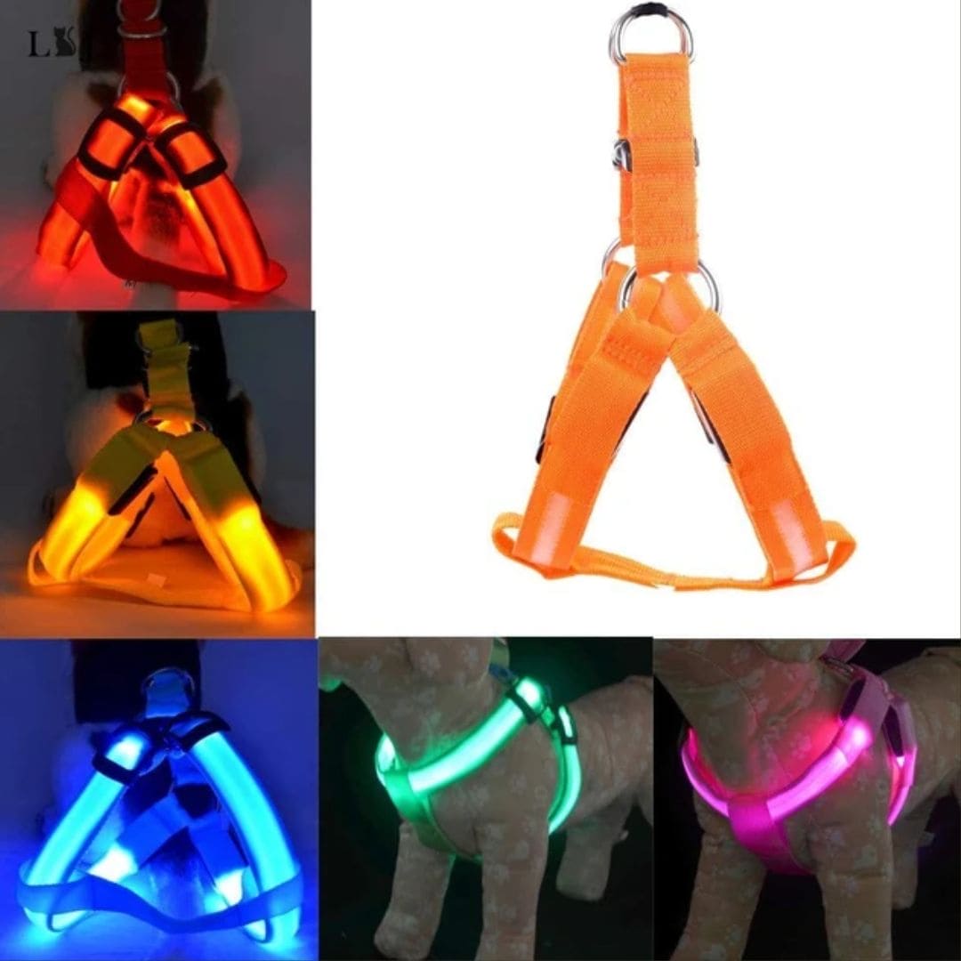 Pechera para Mascotas con Luz Led