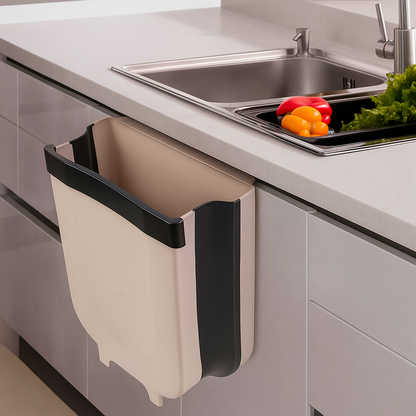 Cesto Basura Papelera Canasto Colgador Plegable De Cocina 24x20cm