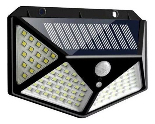 Lampara Exterior Farol Solar Foco 100 Led Sensor Movimiento