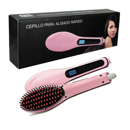 Cepillo alisador anti frizz digital