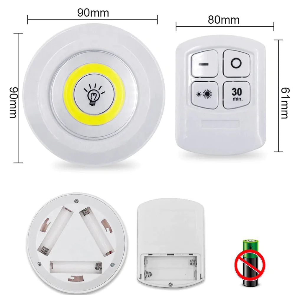 Luz LED Inalámbrica con Control Remoto